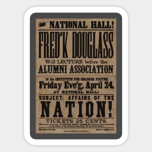 Frederick Douglass Poster Sticker